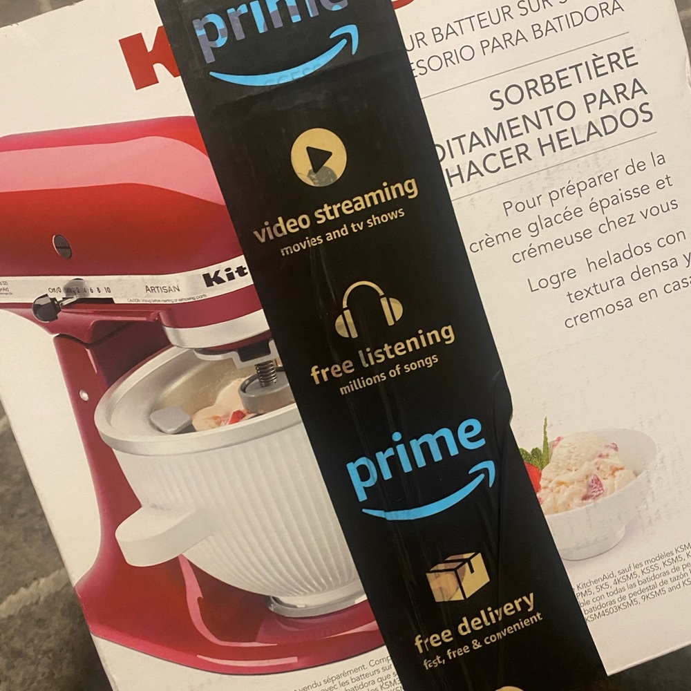 Kitchen Aid ice cream mixer bowl